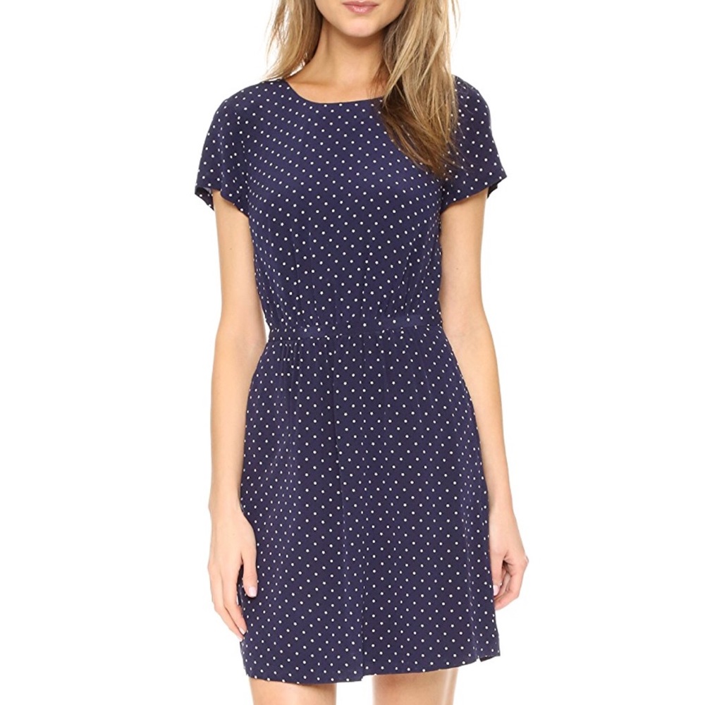 Madewell Silk Cross Back Dress